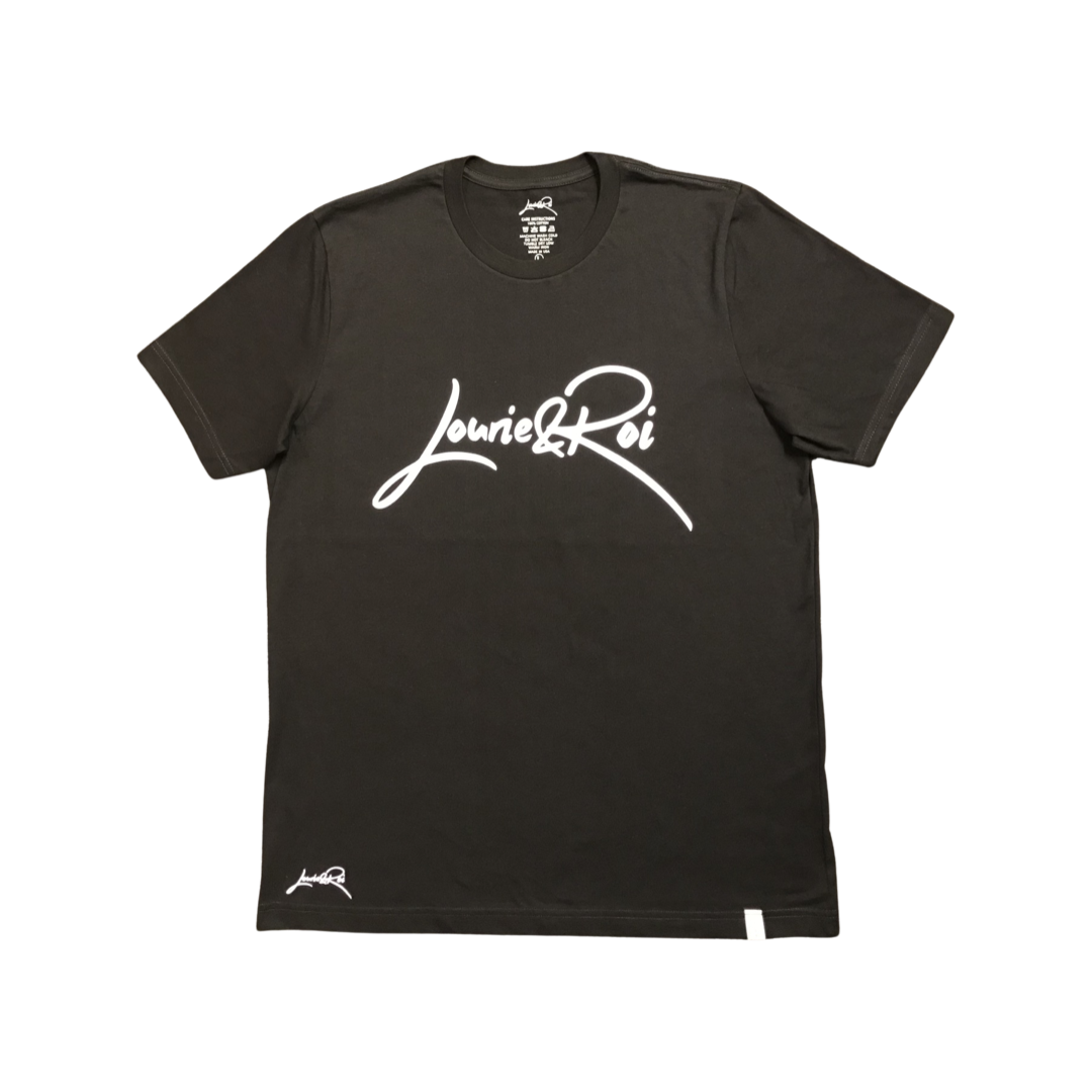 Black T-Shirt w/ White Logo